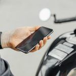 mobile phone motorcycle riding