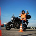 Motorcycle Driving School Student Showing Motorcycle Permit